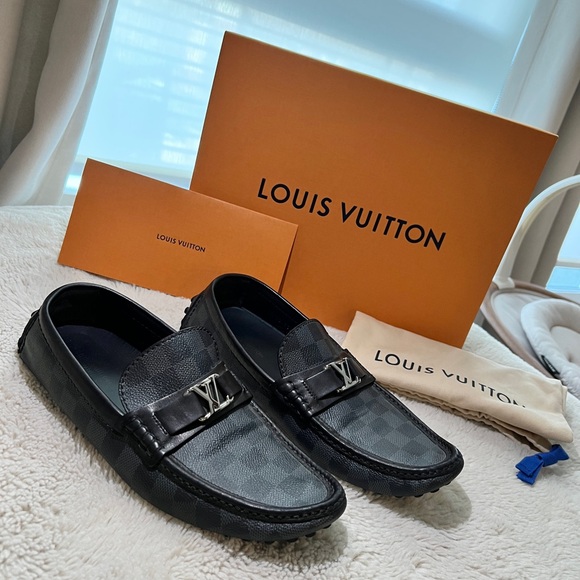 Louis Vuitton | Monogram Loafers Blended Fabrics Street Style Leather Logo - Picture 1 of 5